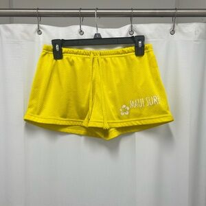 Deb Yellow Athletic Shorts Elastic Waistband Relaxed Fit